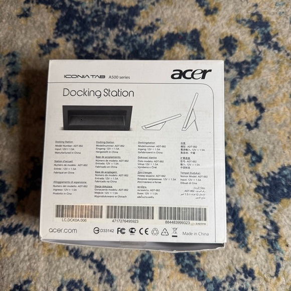 Acer ADT002 Iconia Tab A500 Series Docking Station w/ Remote ADT-002 Open Box - Picture 7 of 7